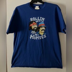 Cheech and Chong Blue Graphic Tee